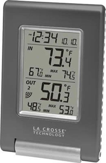 LaCrosse Technology Wireless Temperature Station Clock
