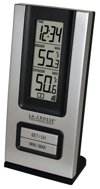 LaCrosse Technology Wireless Thermometer Clock