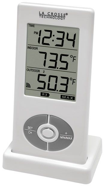 LaCrosse Technology Wireless Thermometer Clock