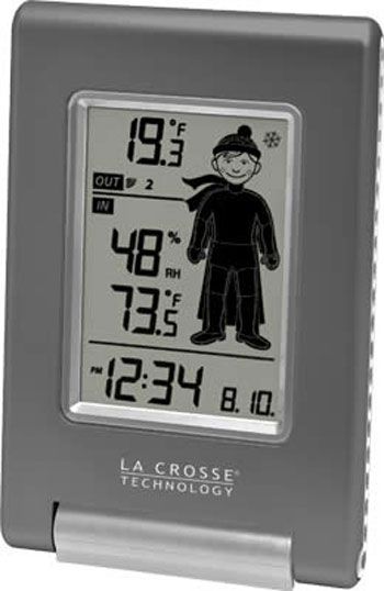 LaCrosse Technology Wireless Temperature Station with Oscar Outlook Clock
