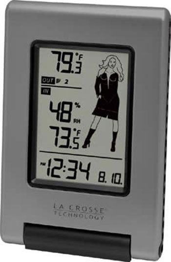 LaCrosse Technology Wireless Temperature Station with Advanced Icon Clock