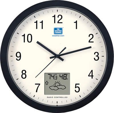 LaCrosse Technology 13 inch Atomic Analog  Clock with IN Temp & Date