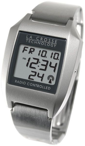LaCrosse Atomic Watch: Stainless Steel Butterfly Clasp