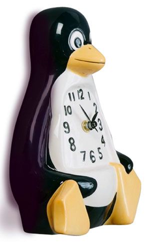 La Penguin Ceramic Wall Clock