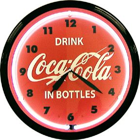 Coke Red 20 Inch Neon Clock