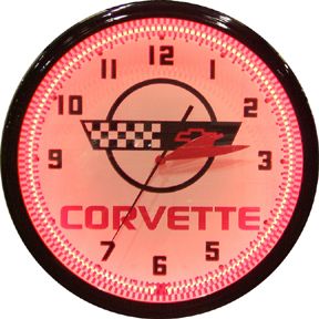 Corvett C4 20 Inch Neon Clock
