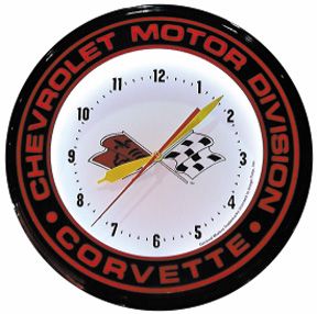 Corvette Banded 20 Inch Neon Clock