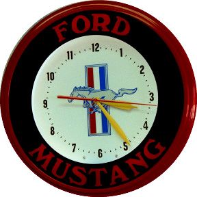 Ford Mustang Banded 20 Inch Neon Clock