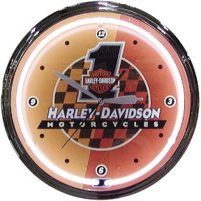 Harley Racing 20 Inch Neon Clock