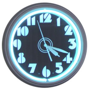 Numbers 20 Inch Neon Clock