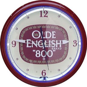Olde English 20 Inch Neon Clock