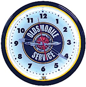 Olds Service 20 Inch Neon Clock