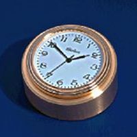 Button Clock w/Waterfall Bezel