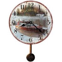 Howard Miller Muskoka Boat Builders  Wall Clock