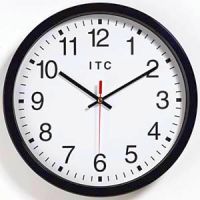 Basic Black Industrial Time Wall Clock