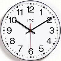 Basic Black Industrial Time Wall Clock