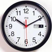 Day Date Industrial Time Wall Clock