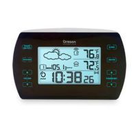 Oregon Scientific Touch-Controlled AM/FM Radio Alarm Clock with Weather Forecast and Atomic Time