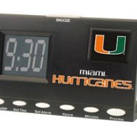 U Miami Hurricanes NCAA Football Sports Clock w Best Plays