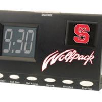 North Carolina State U Athletics Wolfpack NCAA Football Sports Clock w Best Plays