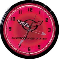 Corvette C-5 20 Inch Neon Clock