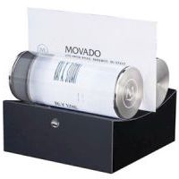 Movado Black Crystal Business Card Holder
