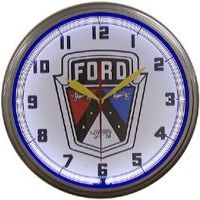Ford Shield 20 Inch Neon Clock