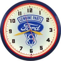 Ford V8 20 Inch Neon Clock