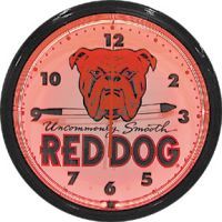 Red Dog 20 Inch Neon Clock