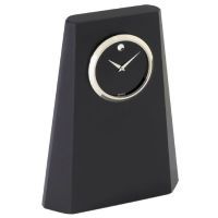 Movado Black Crystal Table Clock