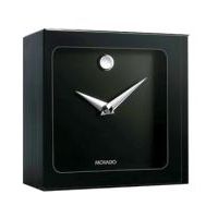 Movado Black Crystal Square Clock