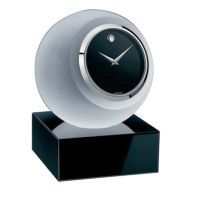 Movado 80mm Frosted Sphere Clock