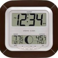 LaCrosse Technology Atomic Digital Wall Clock with Moon Phase