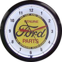 Ford Genuine Parts 20 Inch Neon Clock