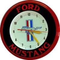 Ford Mustang Banded 20 Inch Neon Clock