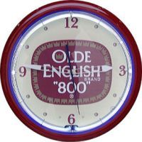 Olde English 20 Inch Neon Clock
