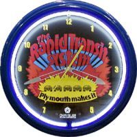 Rapid Transit 20 Inch Neon Clock