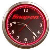 Snap-on black 20 Inch Neon Clock