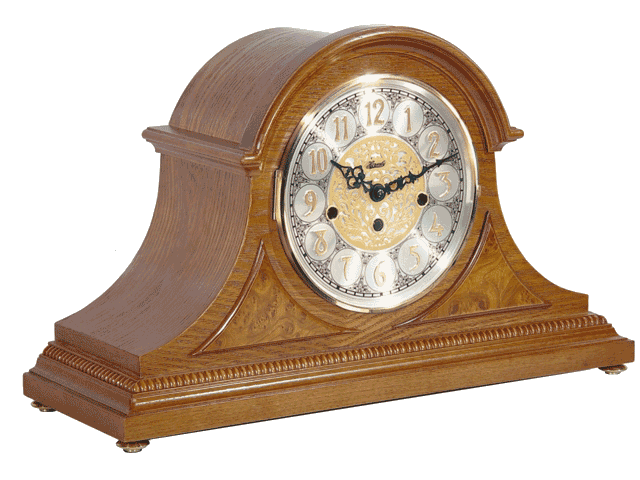 Hermle Amelia Mechanical Mantel Clock Oak