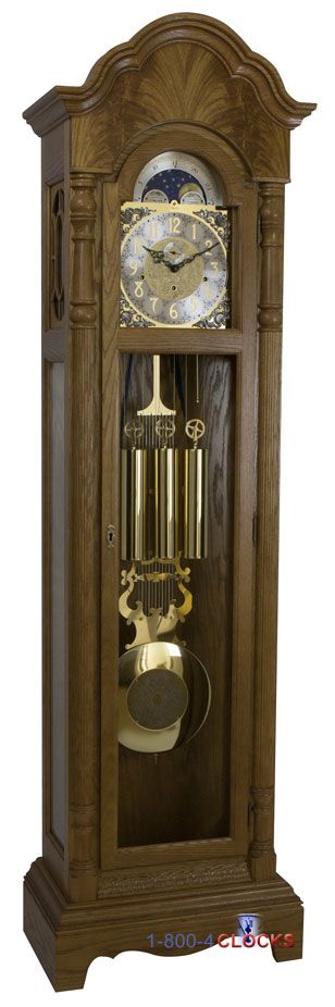 Hermle Rutland Grandfather Clock Light Oak
