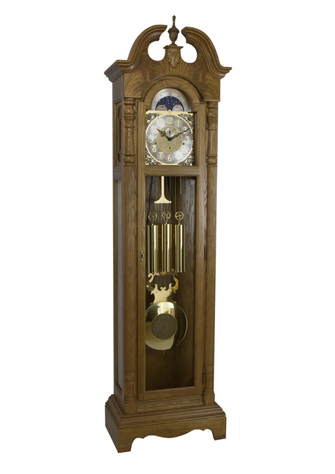 Hermle Chester Grandfather Clock in Light Oak