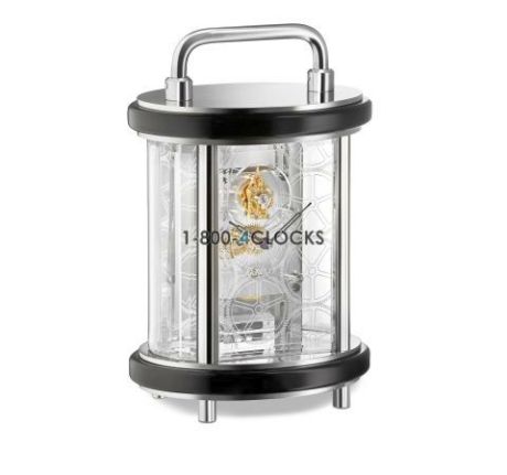 Kieninger Black-Chrome Carriage Clock