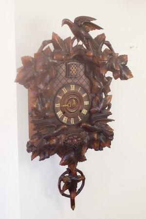 Huge Antique Cuckoo Wall Clock