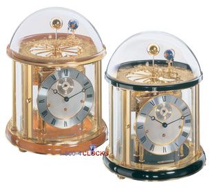 Hermle Tellurium I Specialty Clock in Brass & Cherry