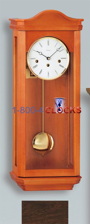 Kieninger Dark Oak Keywound  Wall Clock