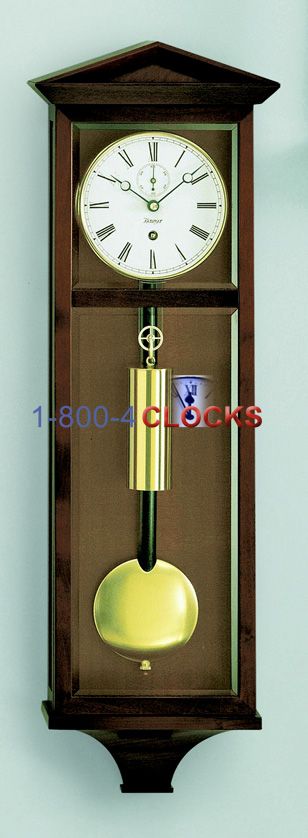 Kieninger Wiener Dachl Mini Regulator Walnut-Brass