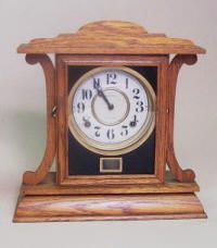 Ingraham Oak Antique Mantel Clock