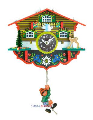 WULFRIC Quartz Time Only Cuckoo Clock