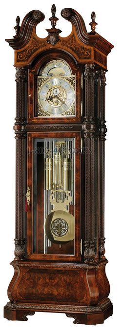 Howard Miller J. H. Miller II Tubular Chimes Grandfather Clock
