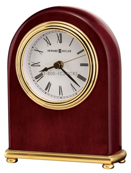 Howard Miller Rosewood Arch Desk Alarm Clock